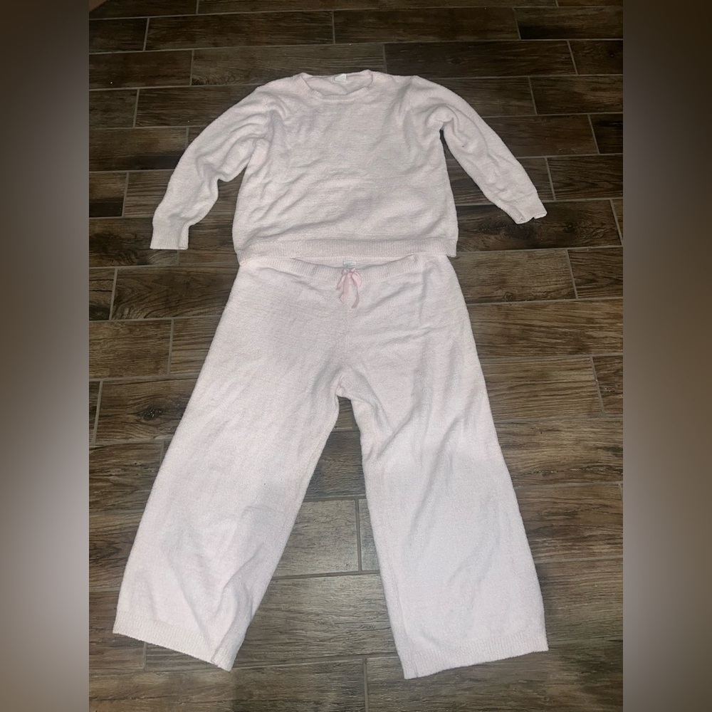 Softies women’s light pink crew neck lounge set